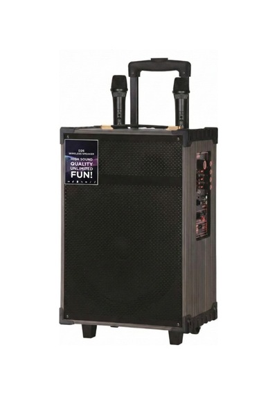 D46 Kahverengi Usb, Tf, Bt, Tws, Fm Çift Mikrofonlu Hoparlör Parti Speaker