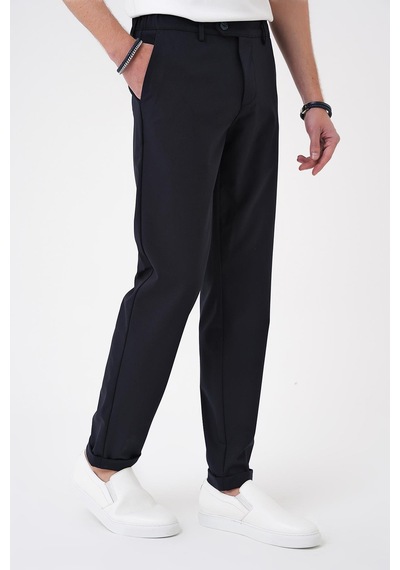 Efor Comfort Fit Beli Lastikli Lacivert Jogger Pantolon P 1184 Lacivert