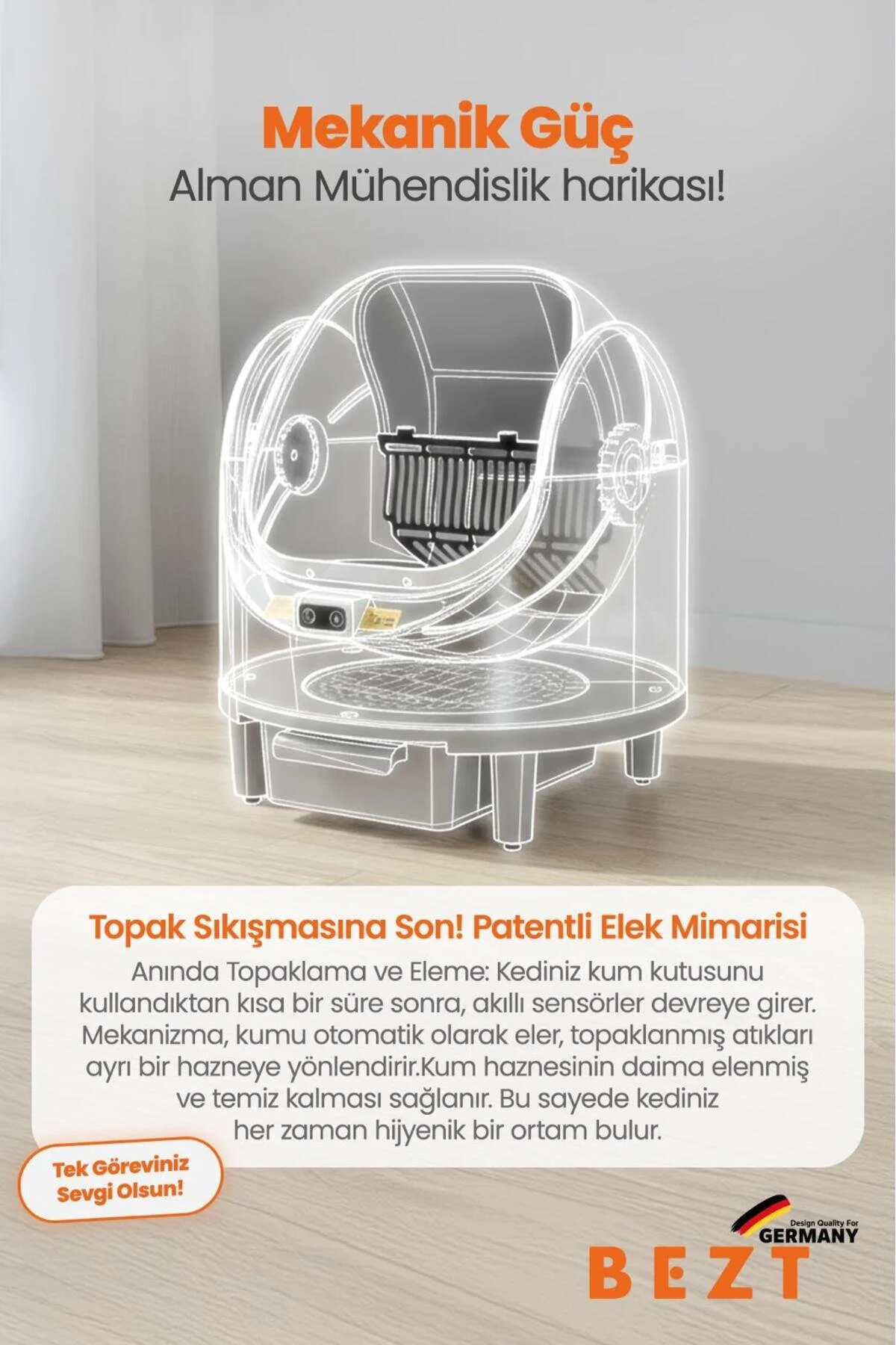 Bezt Pure Cat Otomatik Akıllı Kedi Tuvaleti