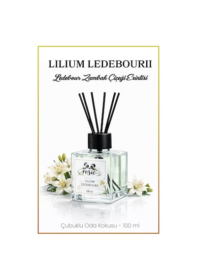 Rosie Lilium Ledebourii Çubuklu Oda Kokusu 100 Ml Lilyum Çiçeği Ferahlığı