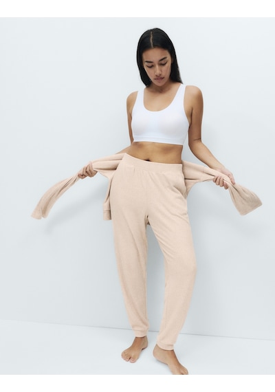Marks & Spencer Ribana Manşet Detaylı Pijama Altı T37001805P Çok Renkli