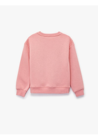 Koton Fiyonklu Pembe Kız Çocuk Sweatshirt 7wkg10081ak