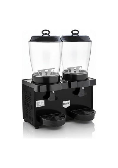 Remta St35 Royal Mini 11+11 Litre İkili Şerbet Ve Ayran Soğutucu - Siyah