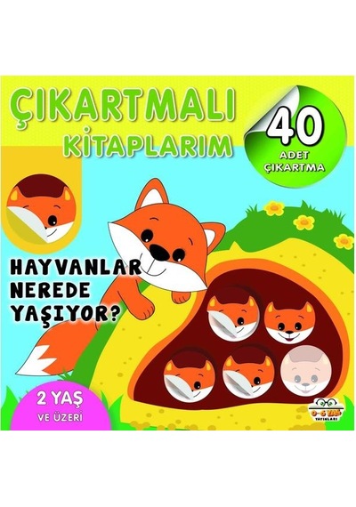 2 Yaş Ve Üzeri Çıkartmalı Kitaplarım Seti 6 Kitap