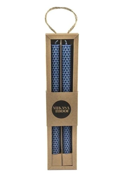 Petek Lacivert Mat 25cm 2li Mum Karışık