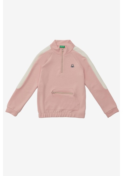 United Colors Of Benetton Kız Çocuk Sweatshirt Bnt-g20868 Pembe