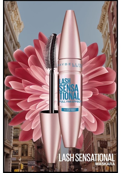 Maybelline New York Lash Sensational Yelpaze Etkili Suya Dayanıklı Maskara Siyah + Mini Likit Mat Ruj 20 Pioneer