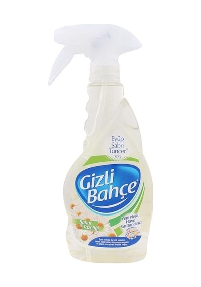 Gizli Bahçe Yeni Nesil Oda Spreyi Bahar Tazeliği 500 Ml Pet Şişe Açık Gri