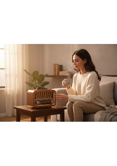 Rt-775 Eskitme Görünüm Nostalji Radyo, Bluetooth Özellikli Nostaljik Radyo