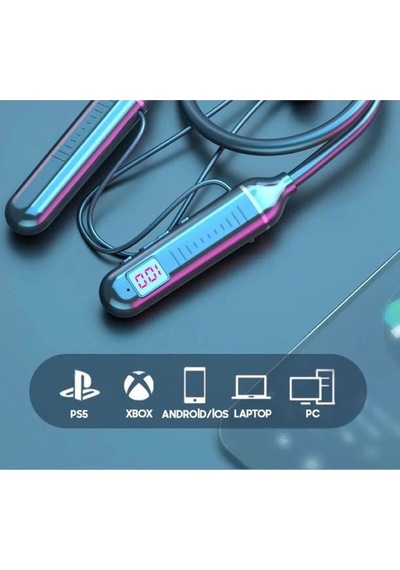 Fitness Tutkunu Boyundan Askılı Bluetooth Kulaklık 130 Saat Çalma Süresi