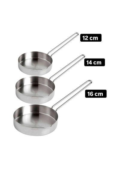 Çelik Tava 12cm- 14cm Sosluk/ Sütlük Kapaksız 14 Cm
