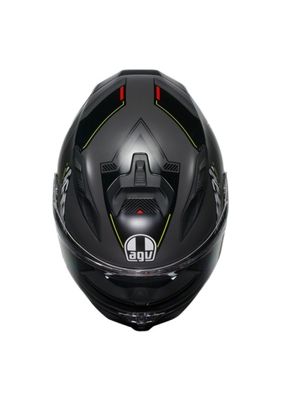 Agv K7 Mplk Kyber Motosiklet Kaskı Mat Gri - Neon Sarı