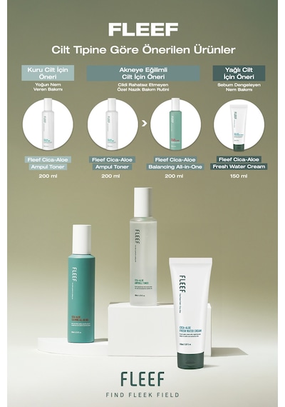 Hassas Ciltlere Nem Ve Nazik Bakım Sunan Tonik Dashu Fleef Cica-aloe Ampoule Toner