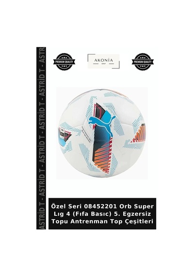 Özel Seri 08452201 Orb Super Lıg 4 Fıfa Basıc 5. Egzersiz Topu Antrenman Top Çeşitleri Çok Renkli