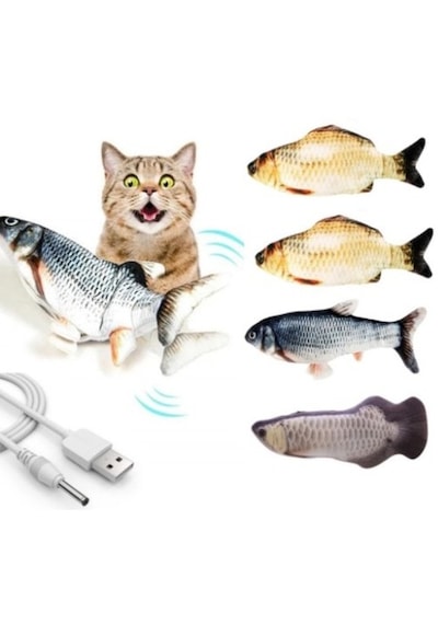 Hareketli Balık Kedi Oyuncağı Şarjlı 0.05 M