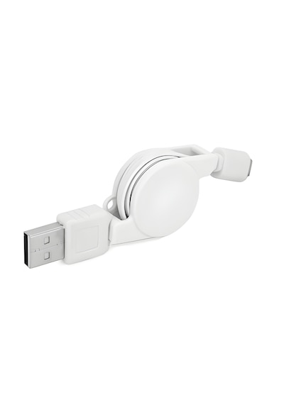 Alfais 6022 Usb To Type C Erkek Şarj Ve Veri Aktarım Kablosu Makaralı 75cm