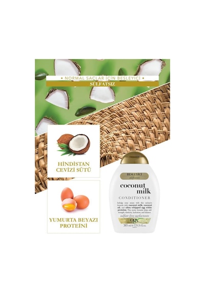 OGX Coconut Milk Sülfatsız Bakım Kremi 385 ML