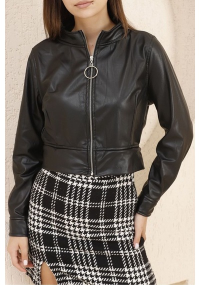 Verymoda Deri Mont F0443 Siyah