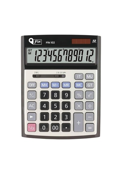 Pin Masaüstü Hesap Makinesi 12 Hane Pin 102 Diğer