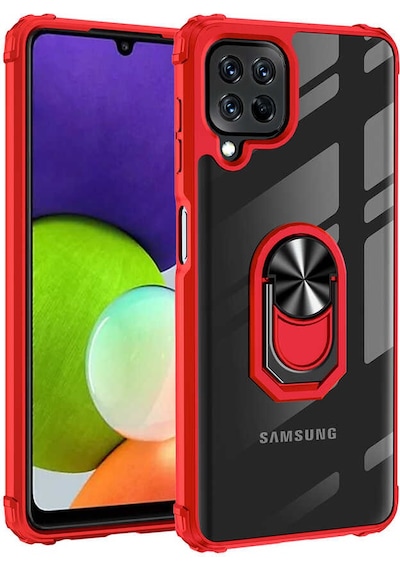 Zore Galaxy Uyumlu M32 Kılıf Msra Mola Kapak - Kırmızı Kırmızı