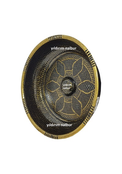 Hamam Tası Antik Bakır Renk 400Gr Motifli Osmanlı Tası