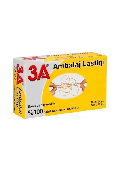 Ambalaj Lastiği %100 Kauçuk 50 Gr Karton Kutu