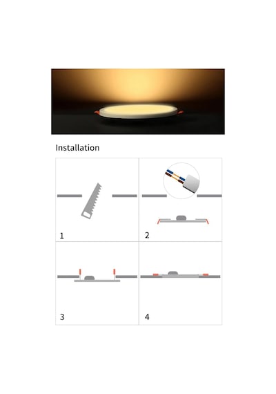 1 Adet Cata Ct 5646 Sıva Altı 9w Ayarlanabilir Led Spot 6400k Beyaz Işık Renkli