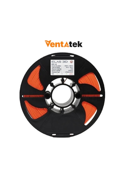 Elas 3d Turuncu Petg Filament - 1.75mm - 1 Kg