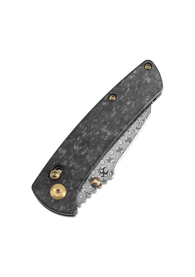 Kansept Main Street Karbon Fiber Sap Damascus Çelik Çakı K1015v1 Kum