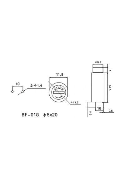 Ic-235d Sigorta Yuvası 5x20mm 180 Pcb Diğer