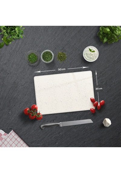 Cam Kesme Tahtası Seramik Desen - Açık Fon 20cm X 30cm
