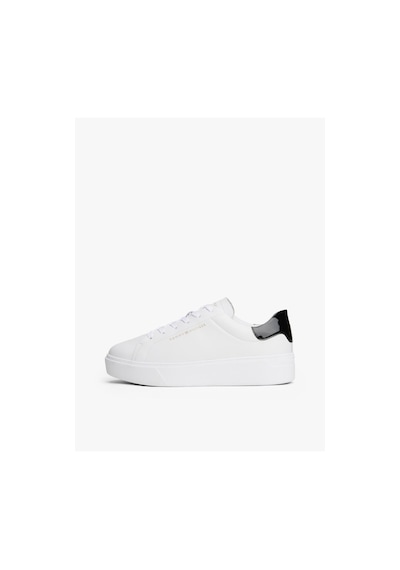 Tommy Hilfiger Chıc Platform Cupsole Patent-9557 White