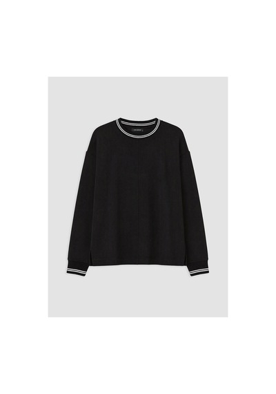 LC Waikiki Alıta Cıty Farkıyla Lcw Everyday Siyah Soft Touch Çizgili Kadın Sweatshirt Siyah - 924429636 Siyah LC Waikiki Alıta Cıty Farkıyla Lcw Everyday Siyah Soft Touch Çizgili Kadın Sweatshirt Siyah - 924429636 Siyah