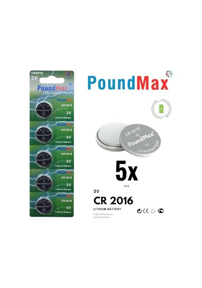Cr2016 Düğme Hücreli Pil 3 V 1 X Blister 5 Adet