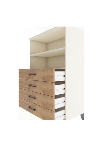 Hyperion Dolap 2 Raflı 4 Çekmeceli 88x44x134 Aytaşı-çam Aytaşı