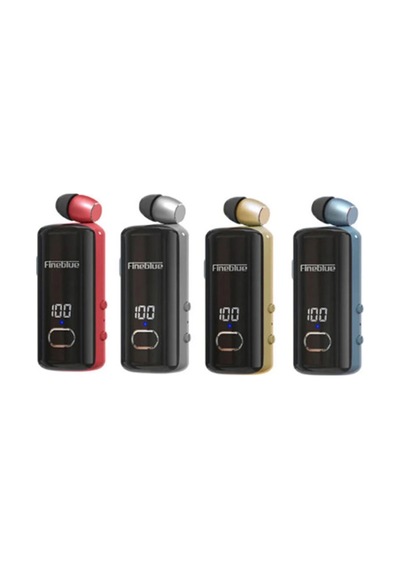 Zenvia Fineblue F580 Dijital Göstergeli Makaralı Titreşimli Bluetooth Kulaklık Gold