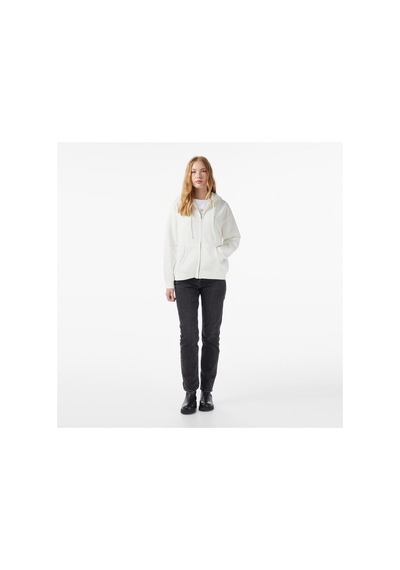 Levi's Everyday Zip Swizzle Kadın Beyaz Sweatshirt 0003-beyaz
