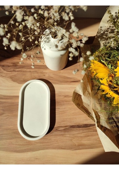 Bernami Mumluk Şamdanpinterest Dekoratif Oval Tabak,takı Tabağı, Mum Tabağı, Organizer Mumluk Diğer