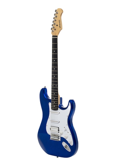 Strauss St-20hhssb-bl Elektro Gitar-metalik Mavi Set Anfi-softcase-askı-tel-kablo-pena