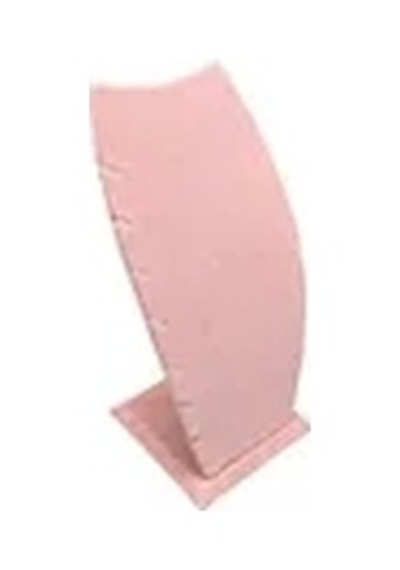 Yerli Üretim Dubai Model Süet Kumaş Pembe Renk 18/9 Cm Kolye - Zincir Ayaklı Stand Çok Renkli