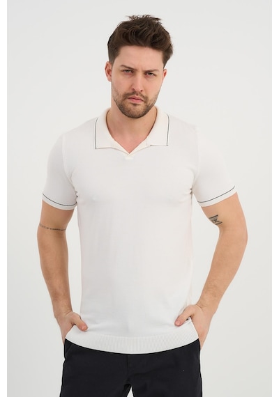 Alexander Gardi Alexandergardı Resort Yaka Triko T-shirt Beyaz