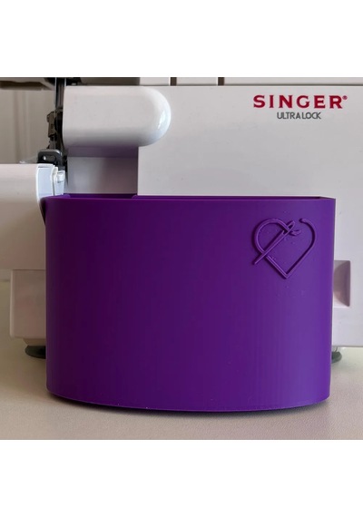 Singer Overlok Makinası Çöp Kutusu Xl Mor