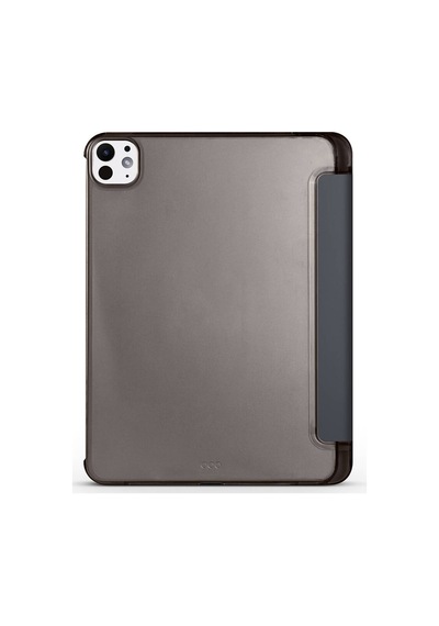 Apple Uyumlu iPad Pro 11 2025 M5 Mkst Smart Cover Kalem Bölmeli Standlı 1-1 Kılıf - Pembe Koyu Tablet Kılıfı