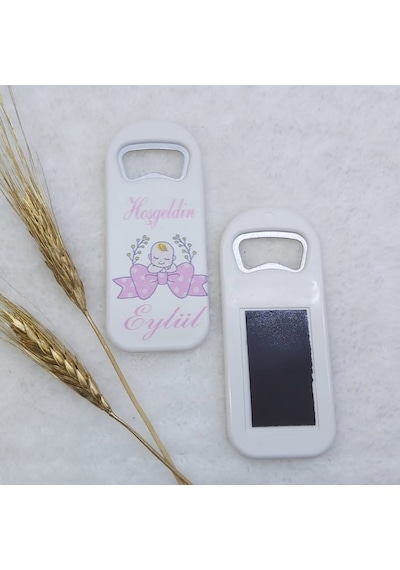Bebek Baskılı Dikey Açacak Magnet 4,5x10,5 Cm Uv Kız Beb 30 Adet