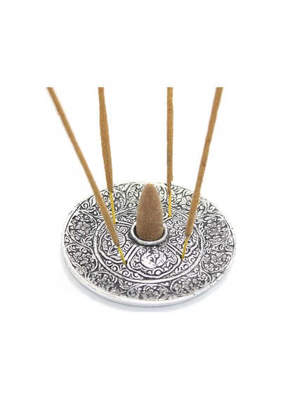4 Adet Metal Yuvarlak Tütsülük 9 Cm Metal Tütsü Kabı, Tütsü Tutucu, Incense Holder, Aroma Burner