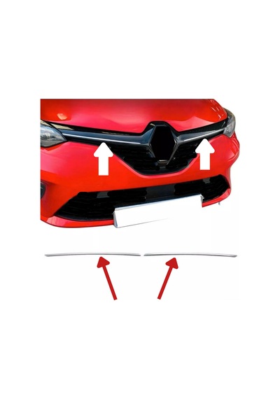 Renault Clio 5 Krom Ön Panjur 2 Parça 2019 Üzeri Jfp3g6p5lx