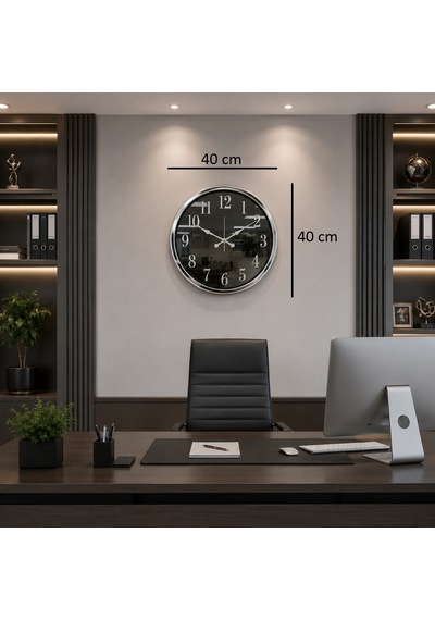 Krom Heritage Aynalı 40 X 40 Cm Duvar Saati