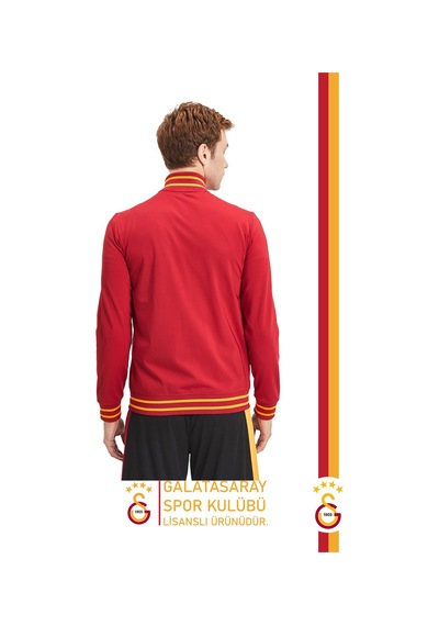 Gsstore Galatasaray Lisanslı Dik Yaka Fermuarlı Erkek Sweat Kırmızı