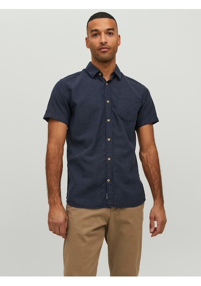 Jack & Jones Jack&jones Kısa Kollu Lacivert Erkek Gömlek 12235362 001