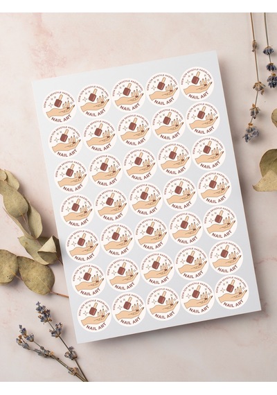 Nail Art Teşekkür Ederiz Stickers Paketleme Kargo Çıkartma Pytkst